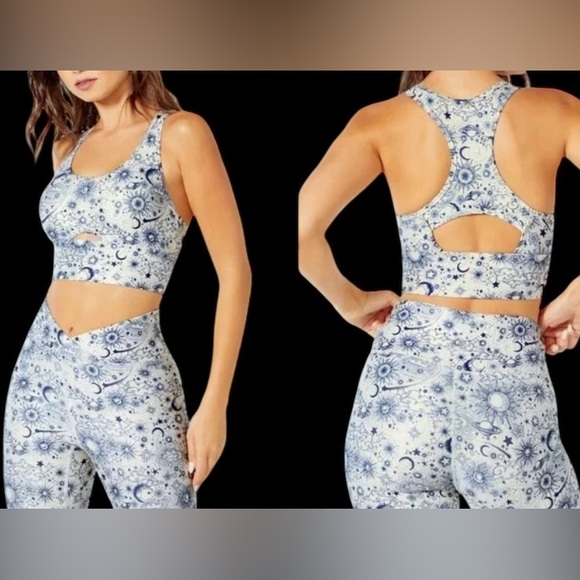 Wildfox Other - Wildfox | Wildfox athleisure Cosmic Blue Sports Bra and Leggings Set NWT S / XS